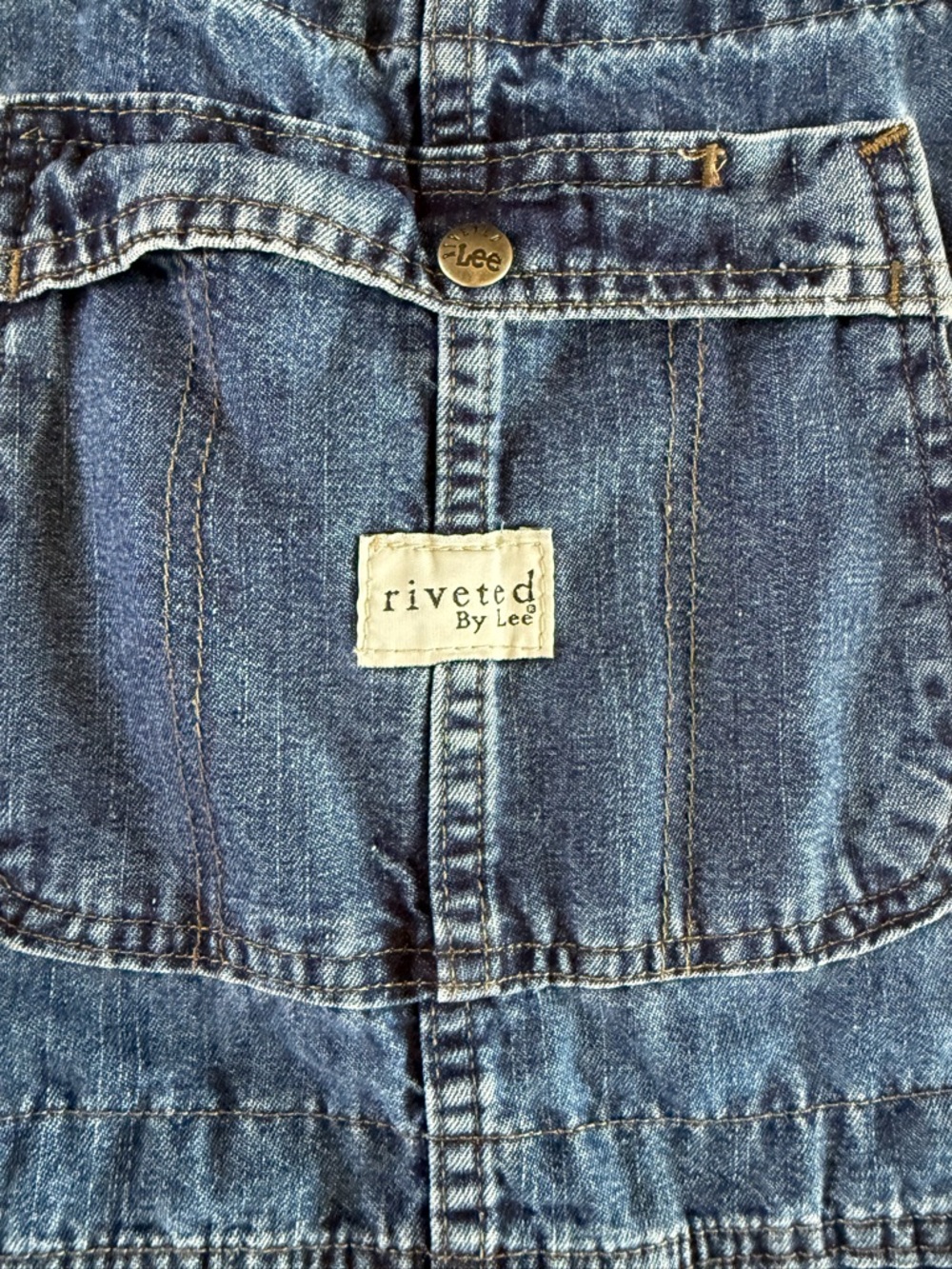 LEE RIVITED dungarees denim overalls | Y2K | vintage - Picture 5 of 8